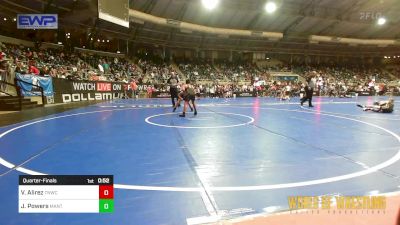 100 lbs Quarterfinal - Vladimer Alirez, Top Notch Wrestling Club vs Jayce Powers, MANTANONA-TC