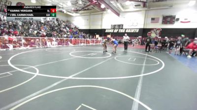 135 lbs Champ. Round 2 - J`zel Carmichael, Gahr vs Karina Vergara, Fillmore