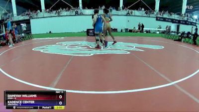 143 lbs Round 2 (8 Team) - Damiyah Williams, Iowa vs Kadence Center, Arkansas