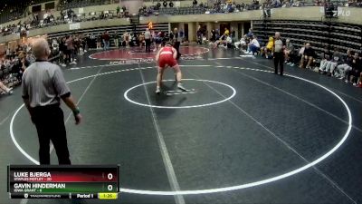 189 lbs Quarterfinals (8 Team) - Luke Bjerga, Staples Motley vs Gavin Hinderman, Iowa Grant