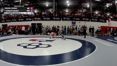 86 kg Champ. Round 3 - Joshua Cordio, Air Force Regional Training Center vs Kamdyn Munro, RTC South