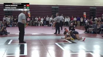 105 lbs 1st Place Match - Joslyn Swanson, Hinton-SBL vs Sophia Calpito, Charles City