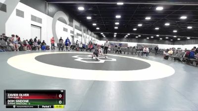 80 lbs Placement Matches (8 Team) - Zavier Olver, Team Alien vs Dom Sindone, Dundee Wrestling