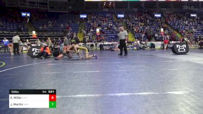 145 lbs Quarterfinal - Noah Hanlon, Tri Valley vs Derek Worstell, Upper St. Clair