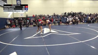 160 lbs Champ. Round 1 - Kirapreet Bains, Modesto Junior College vs Ksenia Zepeda, Southwestern Oregon Community College