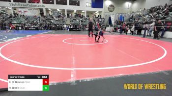 49 lbs Quarterfinal - Kayceon O`Bannon, FordDynasty Wrestling Club vs Huck Olsen, Mojo Grappling Academy