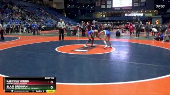 100 lbs Quarterfinal - Kameyah Young, Aurora (West Aurora) vs Blair Grennan, Sterling (Newman Central Catholic)