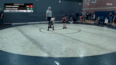 56 lbs Round 1 - Acton Gardner, Challis Blackheart Wrestling Club vs Jaxyn Cottom, Burley Bobcat Wrestling