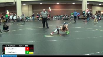 53 lbs 1st Place Match - Levi Kaufman, Roundtree Wrestling Academy vs Liam Howarth, Colorado Regulators