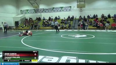 285 lbs Champ. Round 1 - Thomas Phillips, Rio Hondo vs Jesse Garcia, Mt. San Antonio College