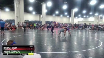 150 lbs Round 5 (6 Team) - Xander Courneya, Team Michigan Blue - DEV vs Taybryn Geiler, Team STL White