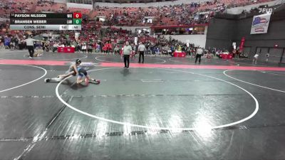 82 lbs Cons. Semi - Bransen Weber, LAW vs Payson Nilssen, Weigh In Club