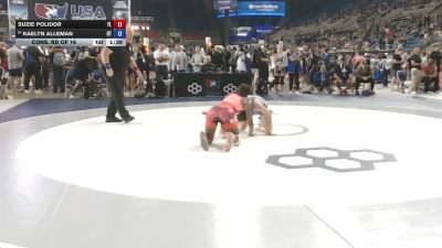130 lbs Cons. Rd Of 16 - Suzie Polidor, Florida vs Kaelyn Alleman, Utah