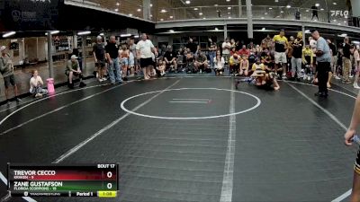 72 lbs Round 5 (8 Team) - Zane Gustafson, Florida Scorpions vs Trevor Cecco, Kraken