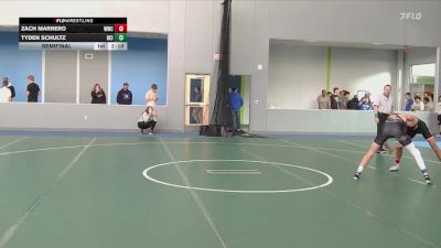 133 lbs Semifinal - Zach Marrero, Western Wyoming College vs Tyden Schultz, Briar Cliff (Iowa)