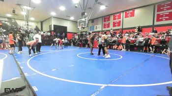 190 lbs Quarterfinal - Clark Hotema, Dewar HS Boys vs Ja'Saun Long, Bookert T Washington