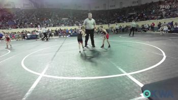 60 lbs Round Of 16 - Grayson Simpson, Hilldale Youth Wrestling Club vs Jett Hinz, Weatherford Youth Wrestling