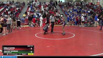 185 lbs Semifinal - Destiny Ephriam, Oak Mountain vs Molly Eaton, Brookwood Jr-Sr