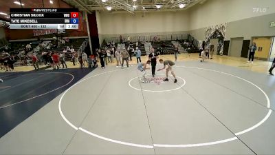 132 lbs Champ. Round 1 - Christian Silcox, Wingz Wrestling Club vs Tate Mikesell, Sanderson Wrestling Academy