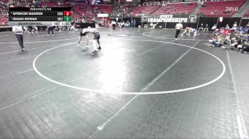 D2-157 lbs Quarterfinal - Spencer Madsen, Sturgeon Bay/Sevastopol vs Isaiah Nowak, Coleman