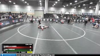 136 lbs Cons. Semi - Carli Vargas, MO vs Isabella Huber, AZ