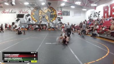 120/126 Semifinal - Brooks McDonald, West Forsyth Wrestling Club vs Mason Cuendet, Circle Training Center