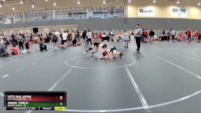 88 lbs Round 1 - Nixen Thiele, Rough House vs Vito Naljayan, Mat Assassins Red