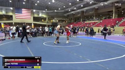 215 lbs Cons. Round 2 - Benjamin Escobedo, CA vs Noah Mathis, KS