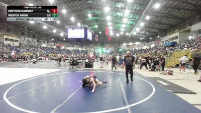 70 lbs Round Of 16 - Greyson Ramirez, Valley Bad Boys vs Weston Smith, Severance Middle School