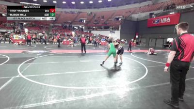 165 lbs 1st Place Match - Troy Vanasse, Spring Valley / Elmwood vs Mason Hall, Xiphos Wrestling