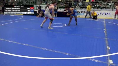 215 lbs Champ. Rd Of 16 - Kamdyn Kraklio, Eastern Iowa Wrestling Club vs Jarod Anderson, Hawkeye Wrestling Academy