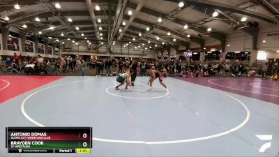 162 lbs Semifinal - Antonio Domas, Alamo City Wrestling Club vs Brayden Cook, 3F Wrestling