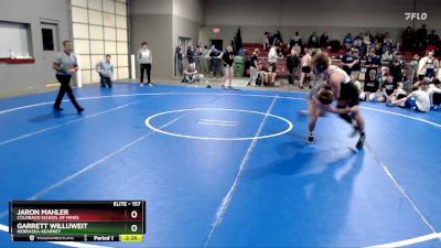 157 lbs Cons. Round 4 - Jaron Mahler, Colorado School Of Mines vs Garrett Willuweit, Nebraska-Kearney