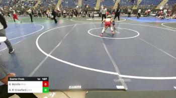 85 lbs Quarterfinal - Brevyn Bonilla, Brush WC vs Apollo Rojas-Crawford, Bear Cave WC