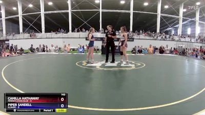 143 lbs Placement Matches (8 Team) - Camilla Hathaway, Pennsylvania Blue vs Piper Sandell, Illinois