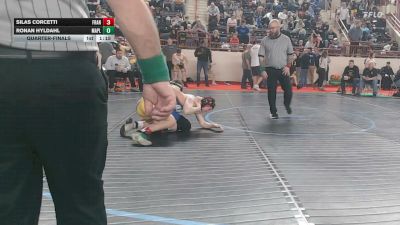 135_B lbs Quarterfinal - Silas Corcetti, Franklin Regional vs Ronan Hyldahl, Maplewood