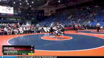 126 lbs Semis & 1st Wrestleback (8 Team) - Caleb Drousias, Chicago (Mt. Carmel) vs Hans Deato, Mt. Prospect (Prospect)