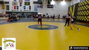 100 lbs Quarterfinal - Angelina Qualtieri, Lenape Valley H.S. vs Mia Meneses, Elizabeth