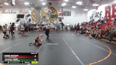 75-80 lbs Round 4 - Thomas Jones, Fort Stewart Wrestling vs Asher Watson, Backyard Brawlers