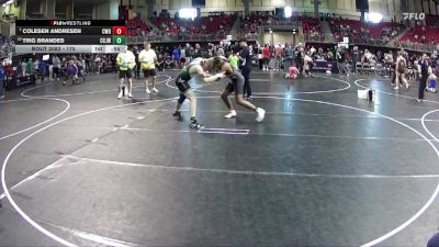 175 lbs Champ. Round 1 - Colesen Andresen, CWO vs Trig Brandes, Central City JR. Wrestling