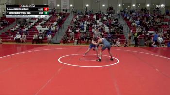 132 lbs Champ. Round 1 - Meredith Washko, Mortimer Jordan HS vs Savannah Walton, Oak Mountain