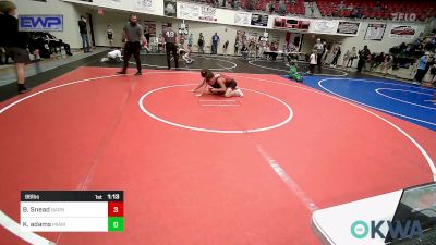 96 lbs Quarterfinal - Bentyn Snead, Barnsdall Youth Wrestling vs Klay Adams, Miami