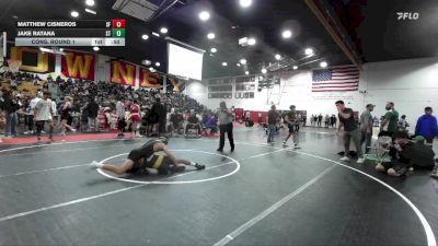 120 lbs Cons. Round 1 - Matthew Cisneros, Santa Fe vs Jake Ratana, South Torrance