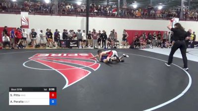 70 kg Round Of 128 - Sean Erik Pitts, Knights RTC vs Alec Peralta, Southern Illinois Regional Training Center