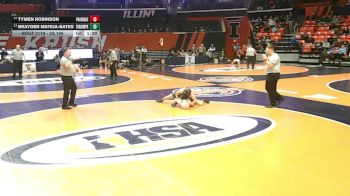 2A 106 lbs Cons. Round 1 - Tymen Robinson, Crystal Lake (Prairie Ridge) vs Brayden Mateja-Bates, Evergreen Park