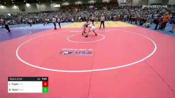 200 lbs Round Of 64 - Leimana Fager, Corner Canyon Chargers vs Brady West, EGWA