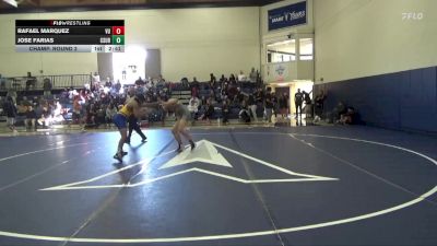 157 lbs Champ. Round 2 - Jose Farias, Cal State Bakersfield vs Rafael Marquez, Vanguard