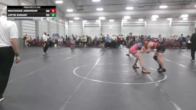 92-108 lbs Quarterfinal - Mackenzie Anderson, SAW vs Lottie Durant, Scanlan