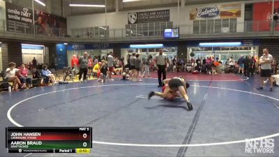 132 lbs Cons. Round 1 - John Hansen, Lakeshore Titans vs Aaron Braud, Unattached