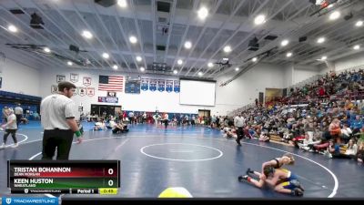 70 lbs Cons. Semi - Tristan Bohannon, Dean Morgan vs Keen Huston, Wheatland